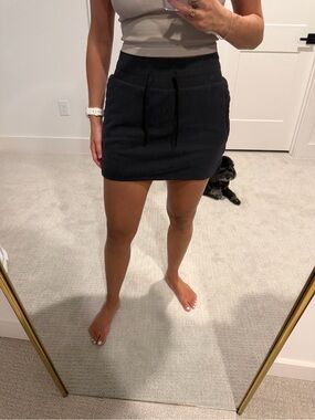 JoyLab Black Drawstring Mini Skort